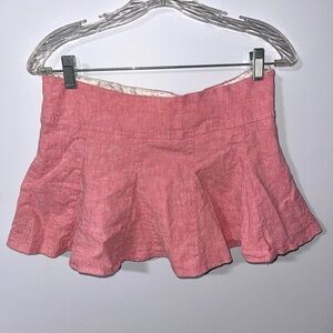 Necessary Objects Y2K Pink Pleated Mini Skirt